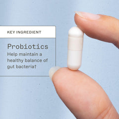 Amy Myers MD Probiotics 30B bottle top shows easy daily intake for immune support.