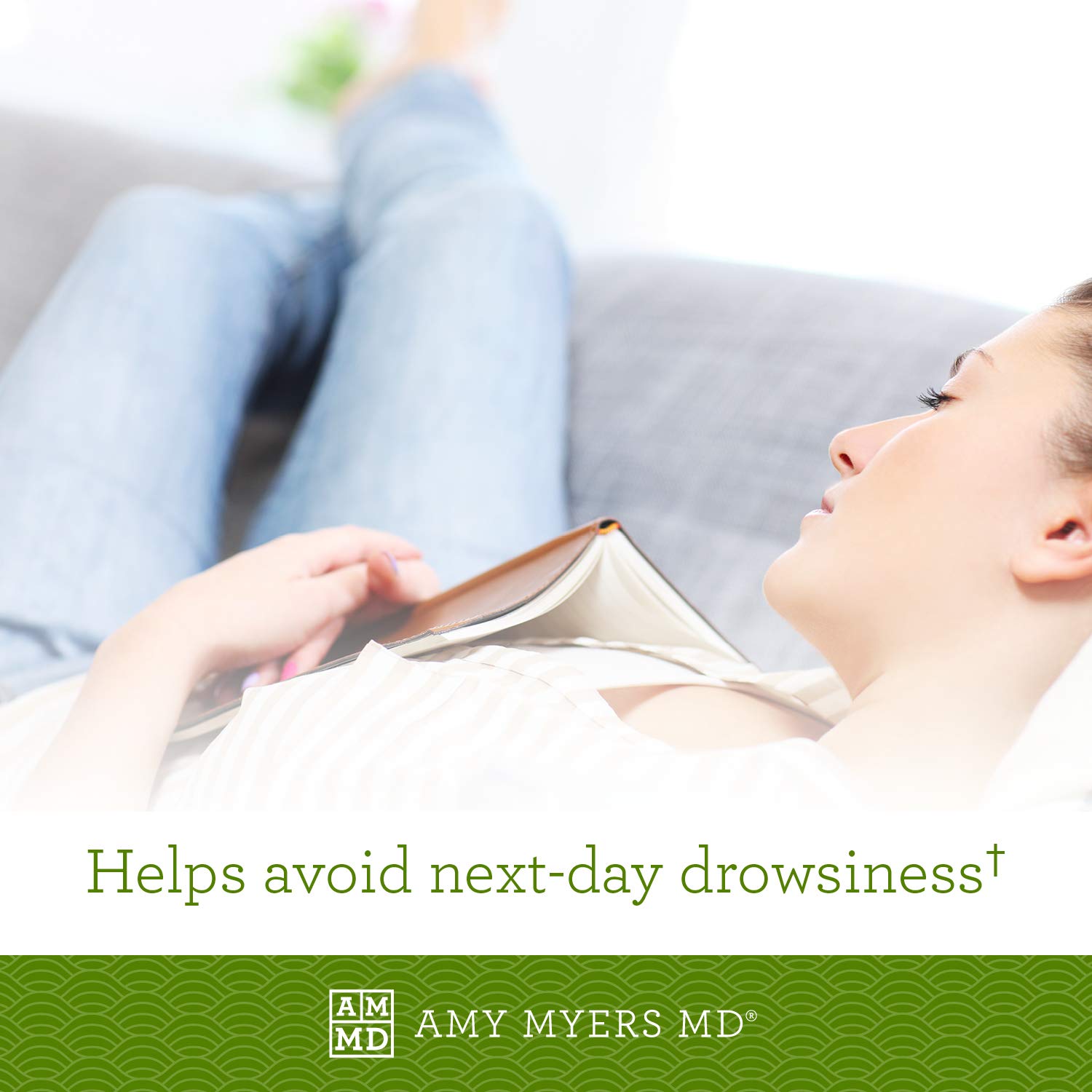 Amy Myers MD Rest and Restore nighttime routine scene supports calm evenings.