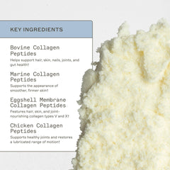 Amy Myers MD Spectrum 5 collagen powder label highlighting collagen types and sourcing