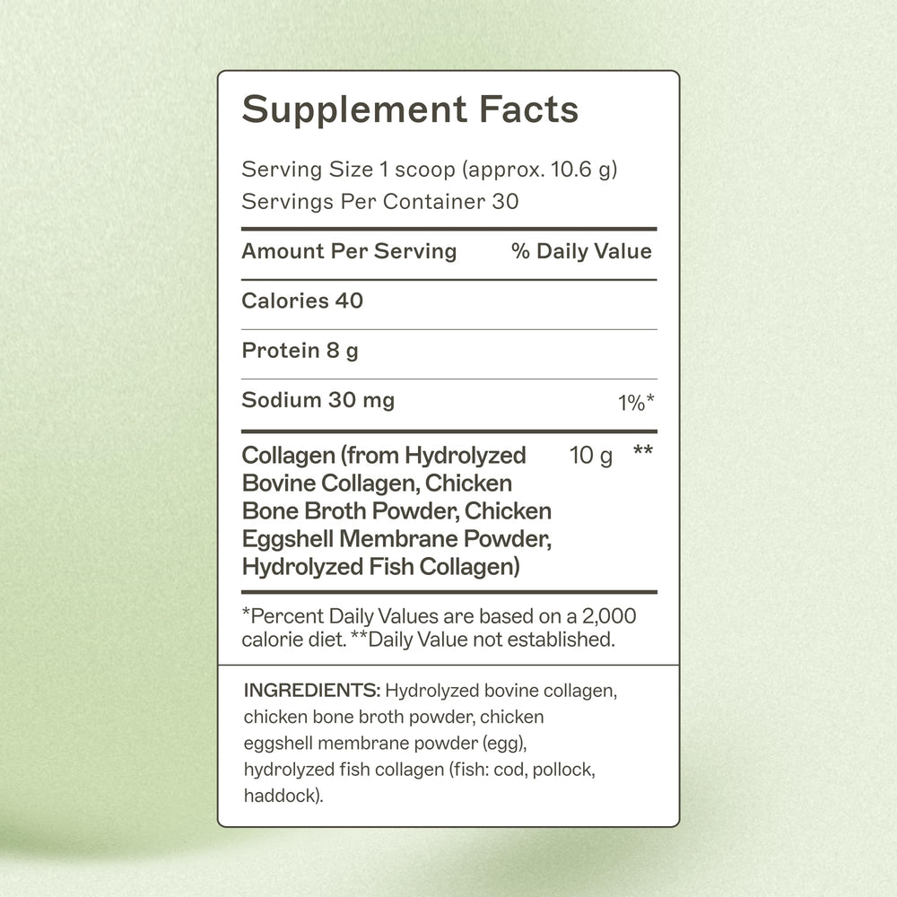 Amy Myers MD Spectrum 5 collagen powder scoop shown for easy daily mixing