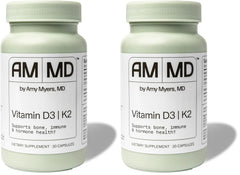 Amy Myers MD Vitamin D3/K2 bottle front supports bone health