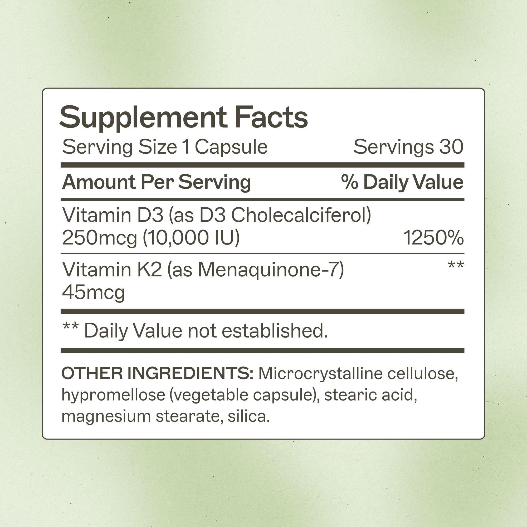 Amy Myers MD Vitamin D3/K2 capsules close-up for daily immune support