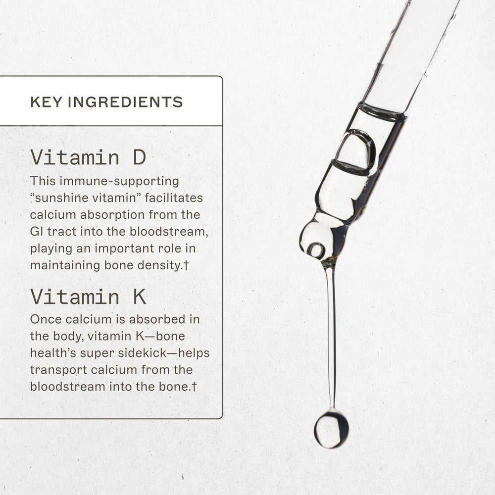 Amy Myers MD Vitamin D3/K2 Liquid label close-up emphasizing non-dairy gluten-free formula