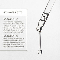 Amy Myers MD Vitamin D3/K2 Liquid label close-up emphasizing non-dairy gluten-free formula