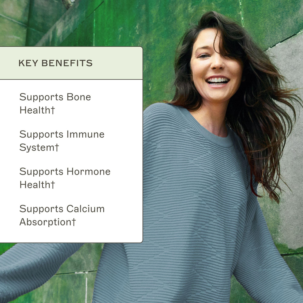 Amy Myers MD Vitamin D3/K2 Liquid nutrition facts panel highlighting vegetarian-friendly option