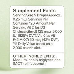 Amy Myers MD Vitamin D3/K2 Liquid pour highlighting daily wellness routine