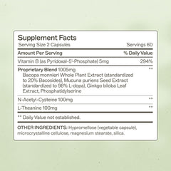 Amy Myers MD NeuroLive capsules closeup highlight convenient cognitive support.