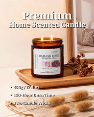 AMYRYLAN close-up of natural soy wax texture emphasizes clean burning.