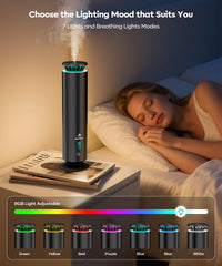 Amzany remote control for easy scheduling and aroma control.