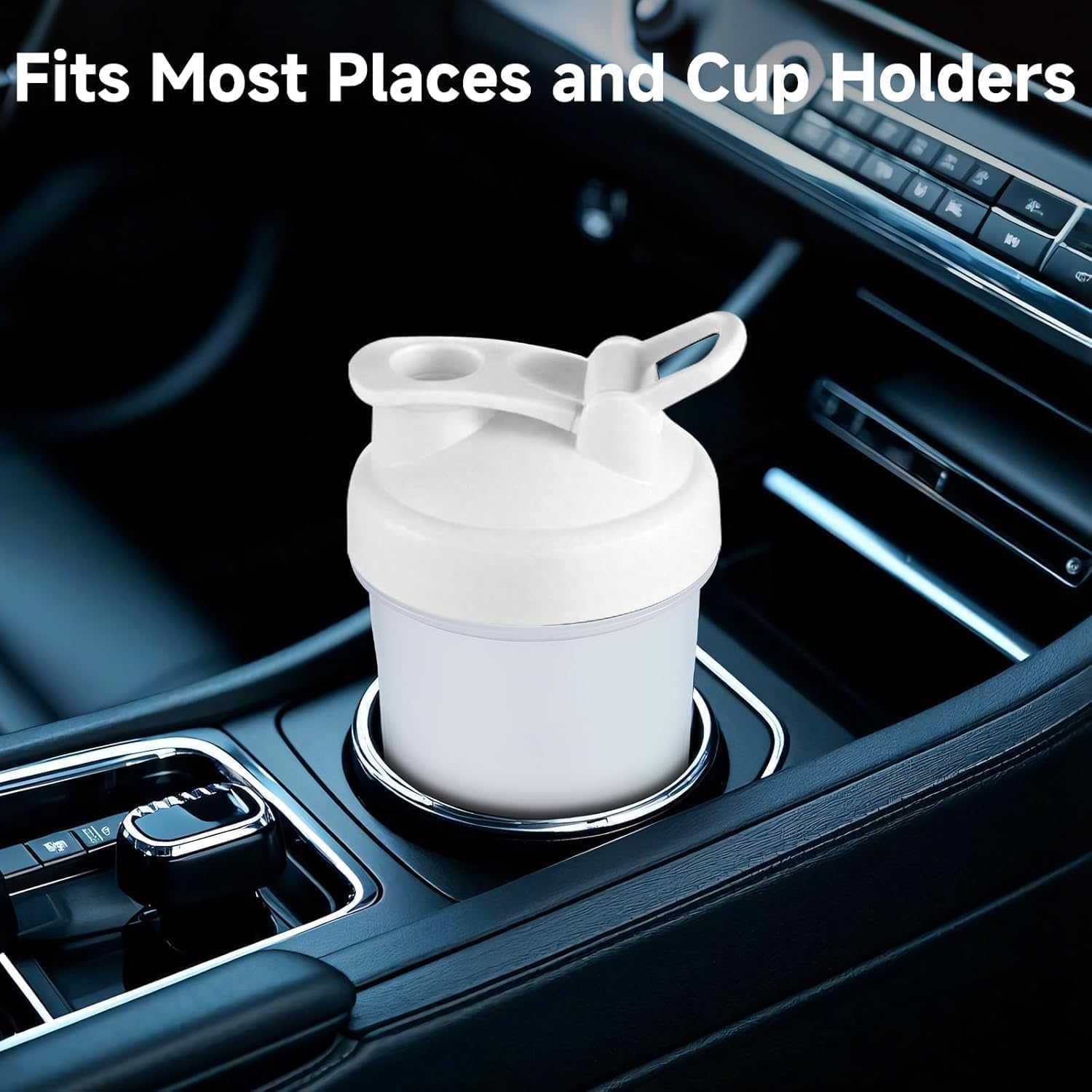 AMZCHEF Shaker clear measurements 600ml/20oz for easy portion control.