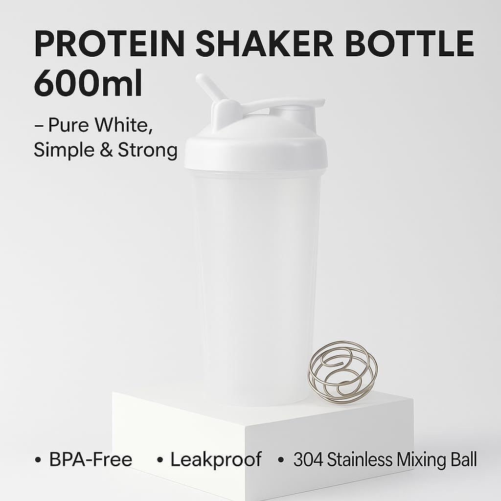 AMZCHEF Shaker ergonomic non-slip grip for comfortable handling while training.
