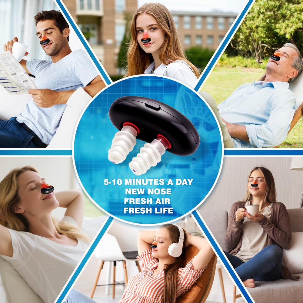 AMZKEIO nasal device offering non-invasive sinus comfort.