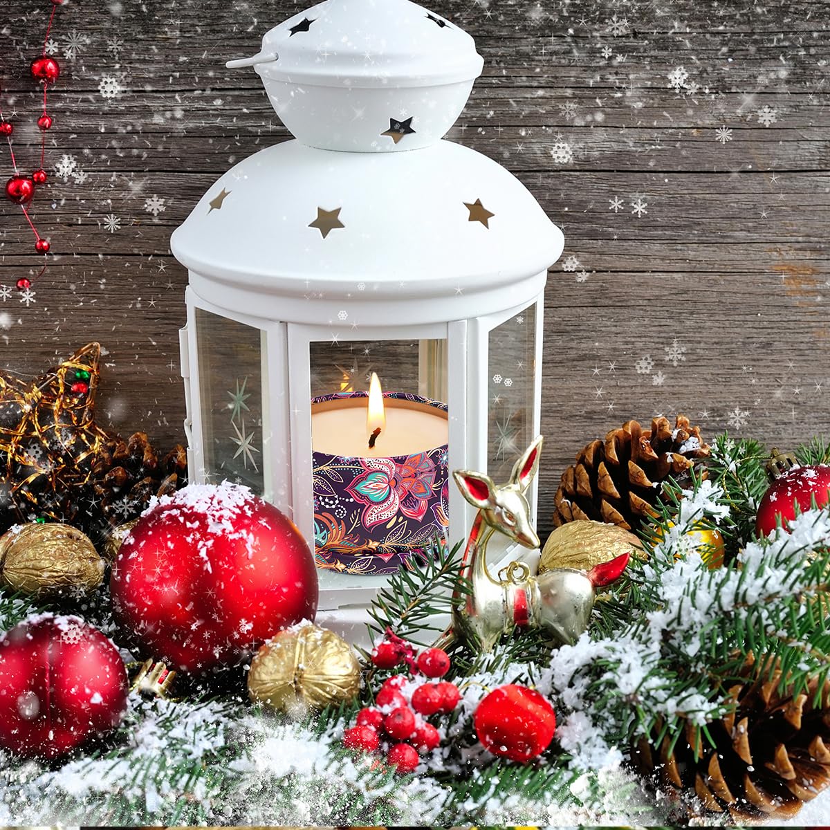 Amzwax Lavender candle tin for tranquil aromatics in a calm space