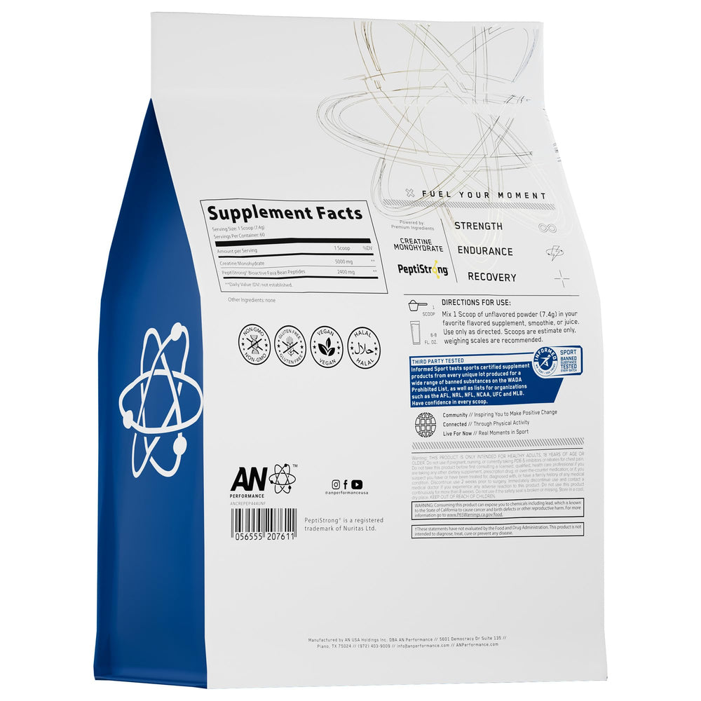 Vegan and gluten-free badge on AN product packaging
