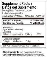 Ana Maria Lajusticia Collagen with Magnesium tablets, gluten-free daily supplement.