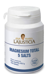 Ana Maria Lajusticia Magnesium 5-in-1 bottle front highlighting high absorption for daily energy