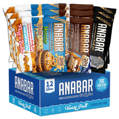 Anabar Protein Bar variety pack box for convenient high-protein snacking.