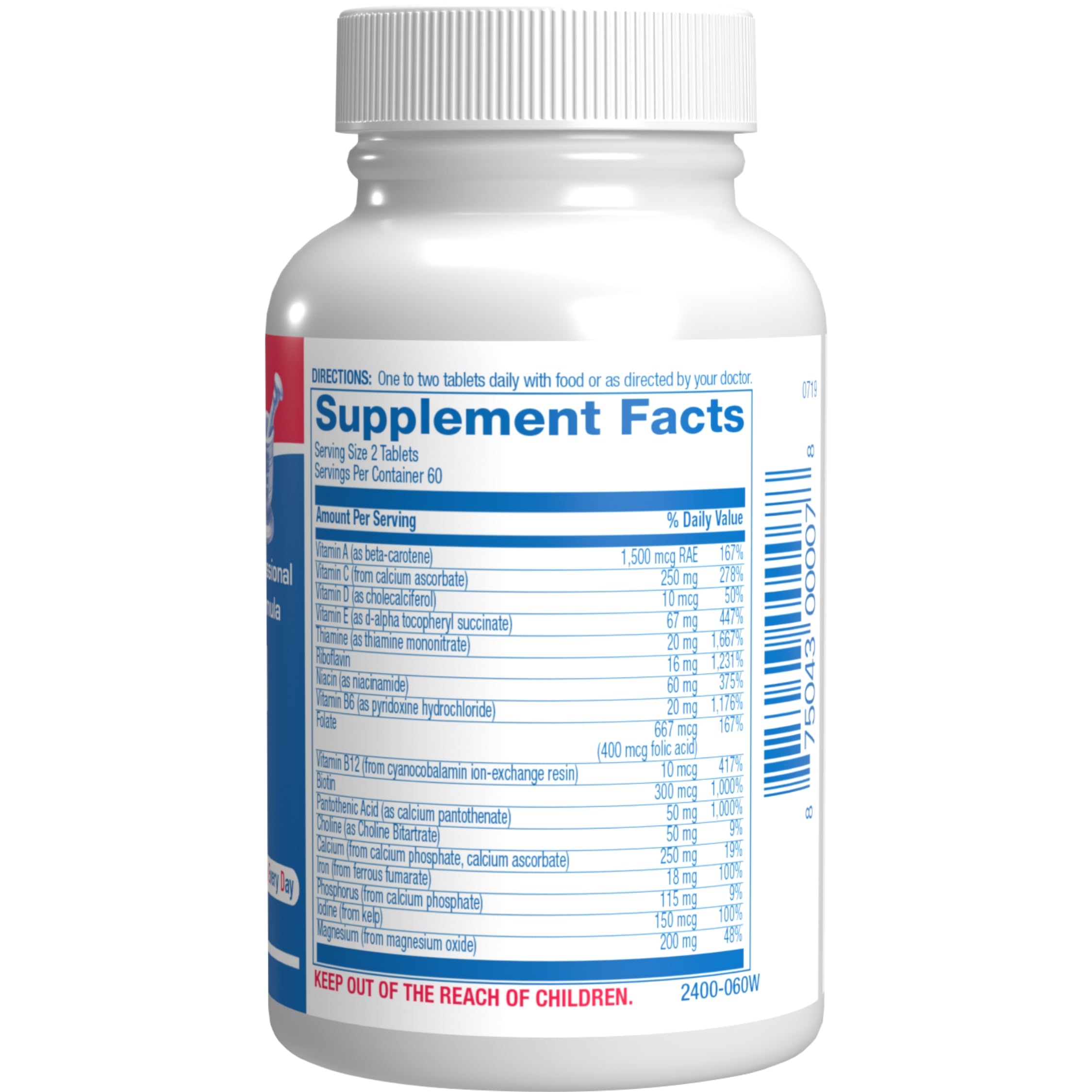 Anabolic Laboratories 30-in-1 multivitamin bottle side view