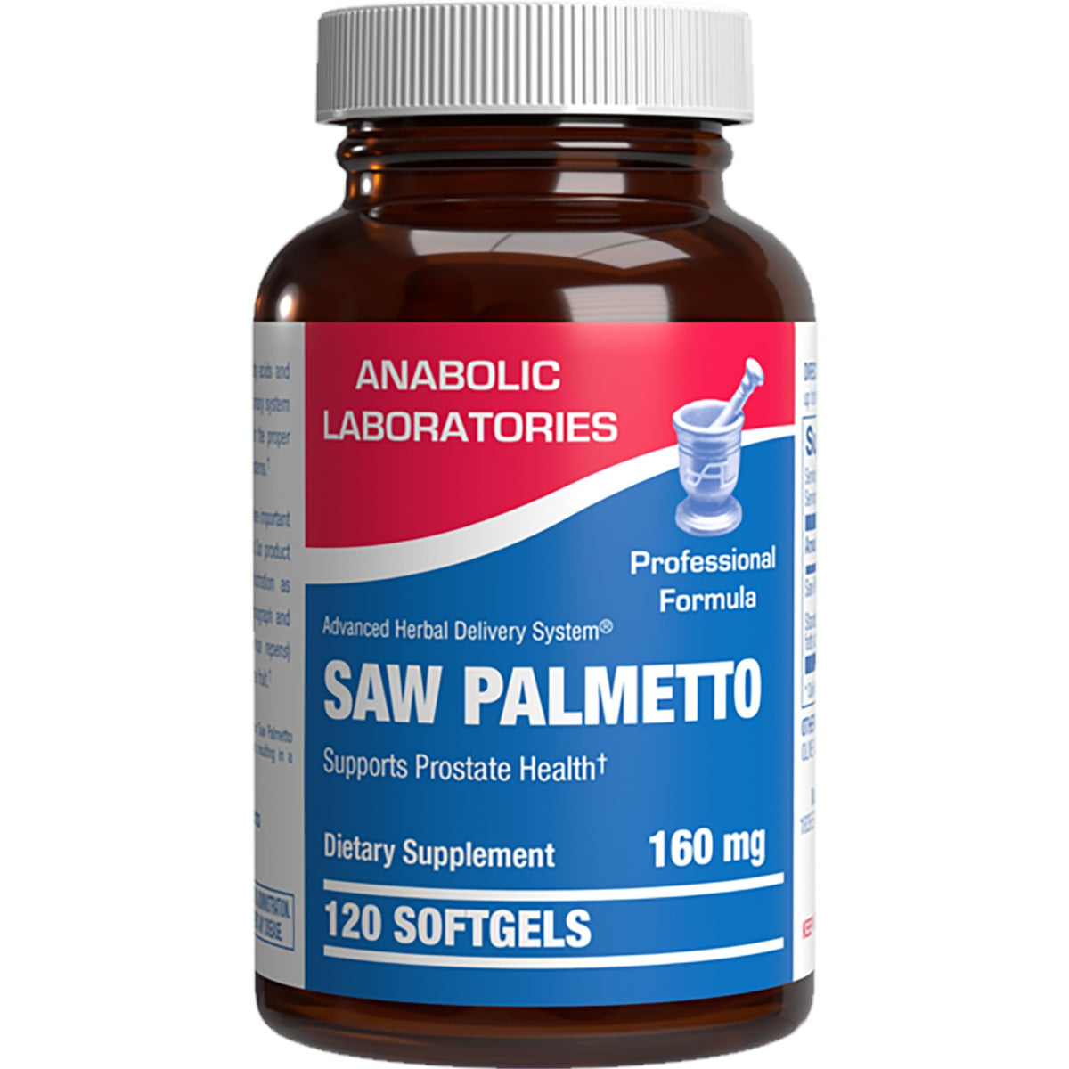 Anabolic Laboratories High Absorption Saw Palmetto bottle for daily urinary support.