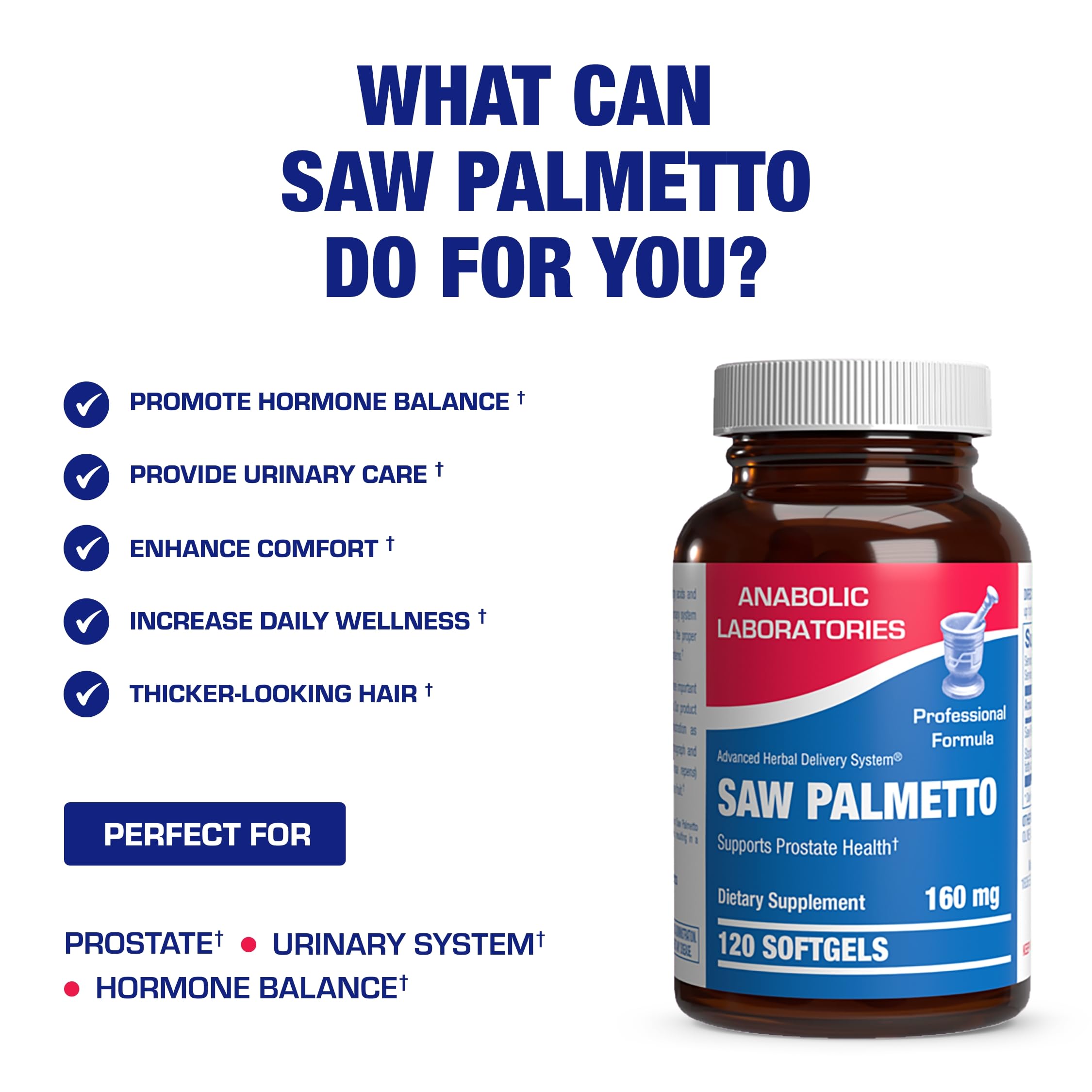Anabolic Laboratories Saw Palmetto packaging open revealing product presentation.