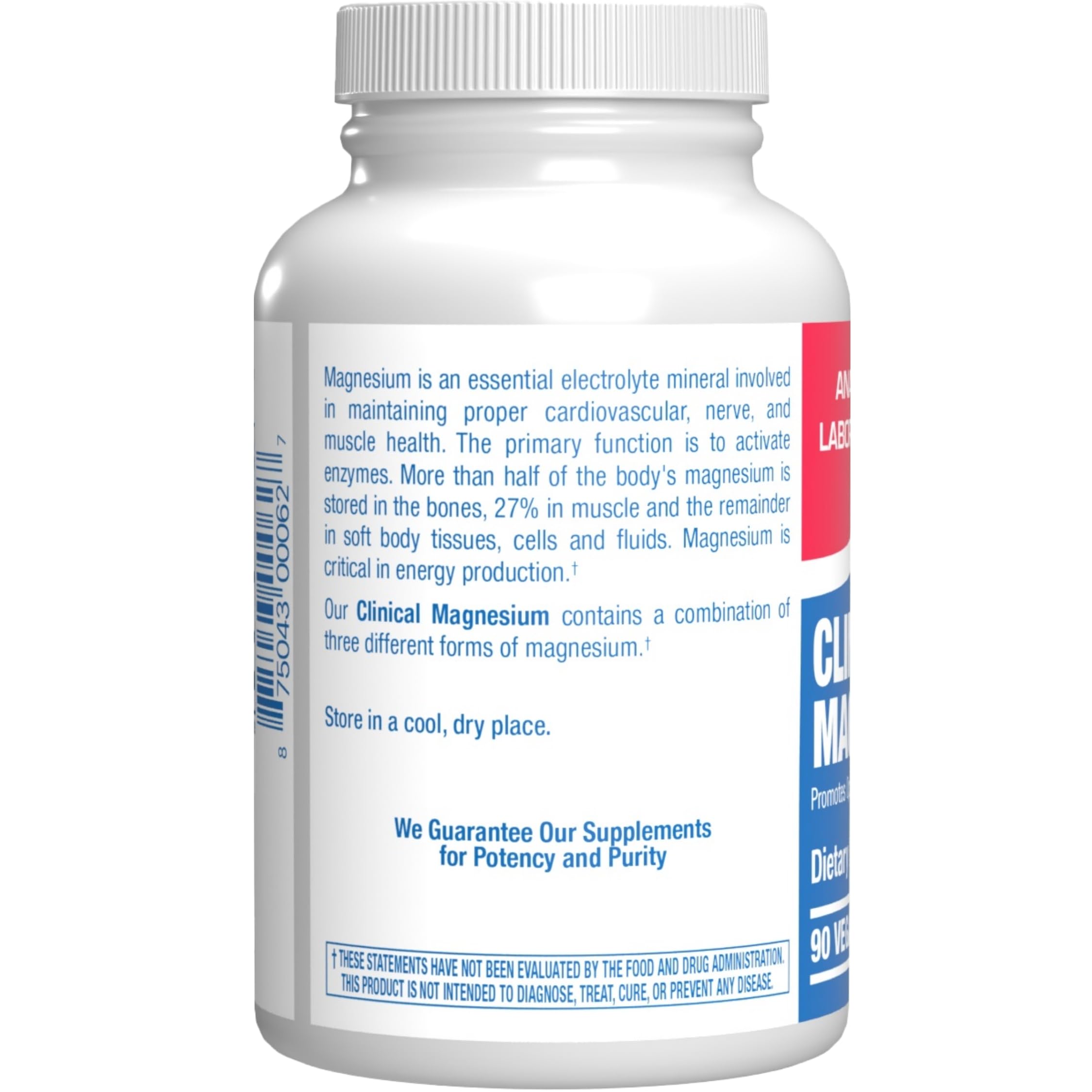 Anabolic Laboratories packaging back view with production and quality notes