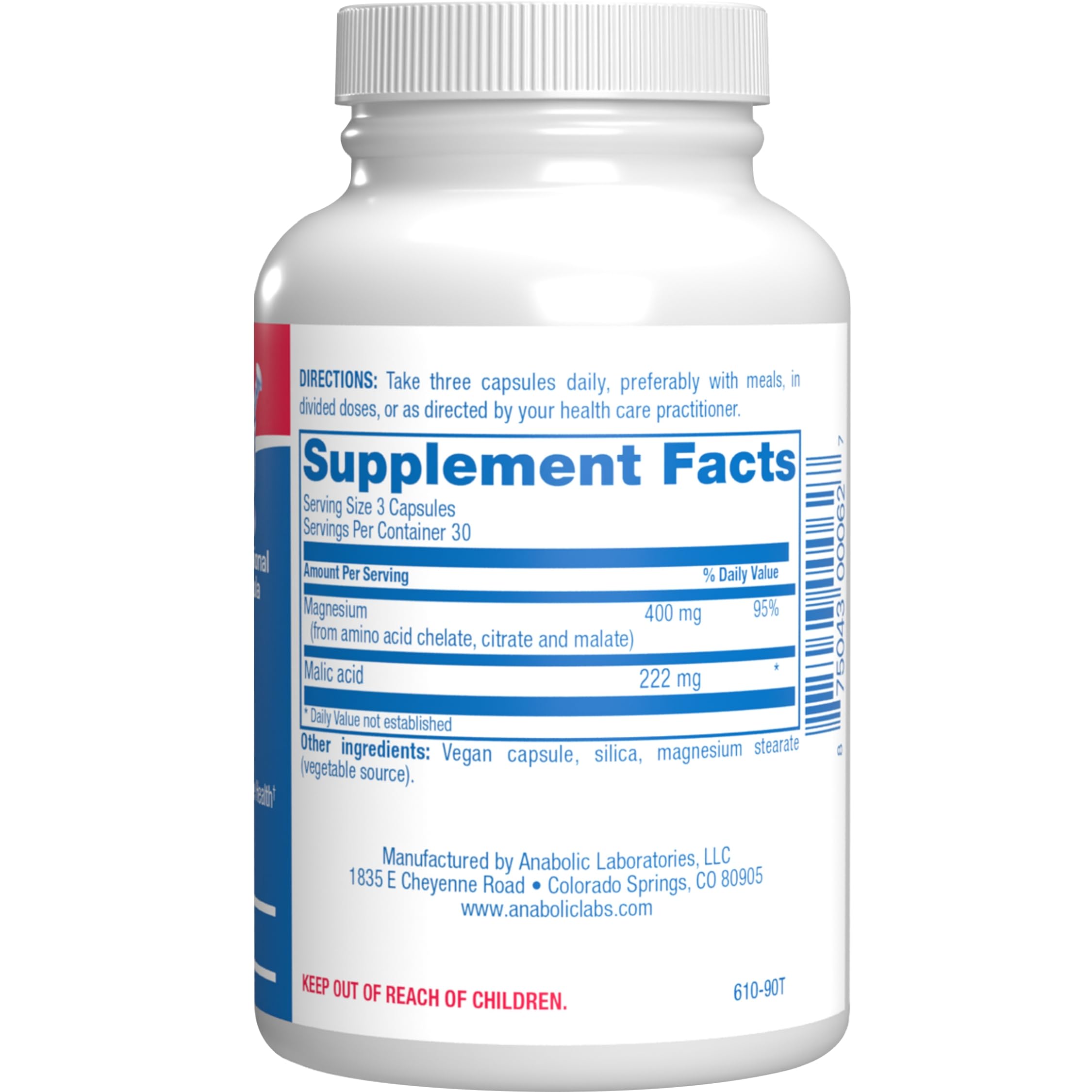 Anabolic Laboratories supplement jar showcasing a sturdy bottle for daily use
