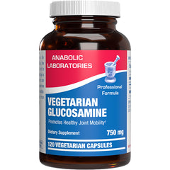 Anabolic Laboratories vegan glucosamine bottle front shows daily joint support.