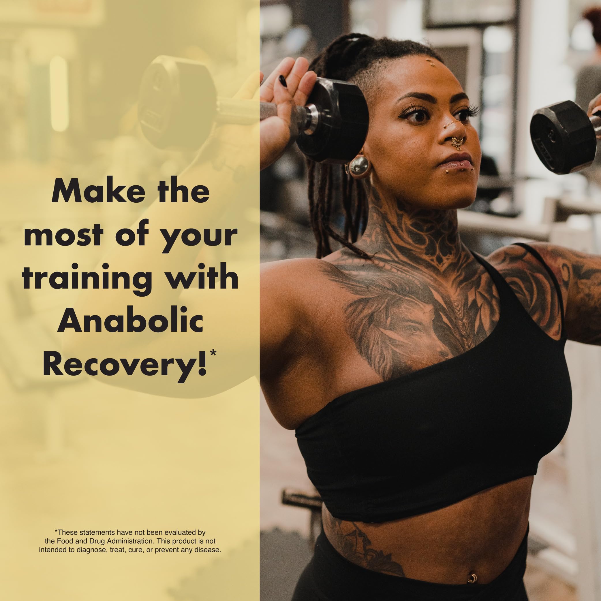 Athlete using Anabolic Recovery after training to stay hydrated.