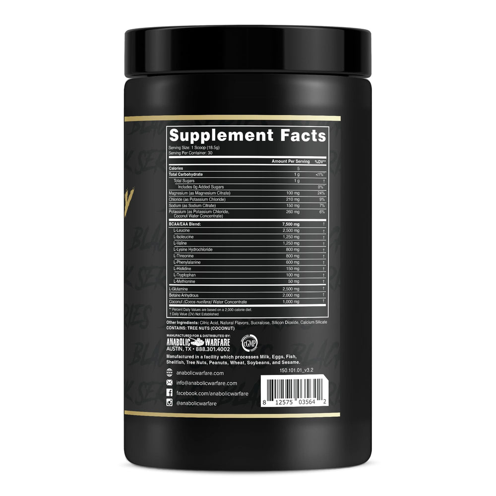 Anabolic Warfare Anabolic Recovery peach rings tub — premium amino acids for aiding muscle recovery.