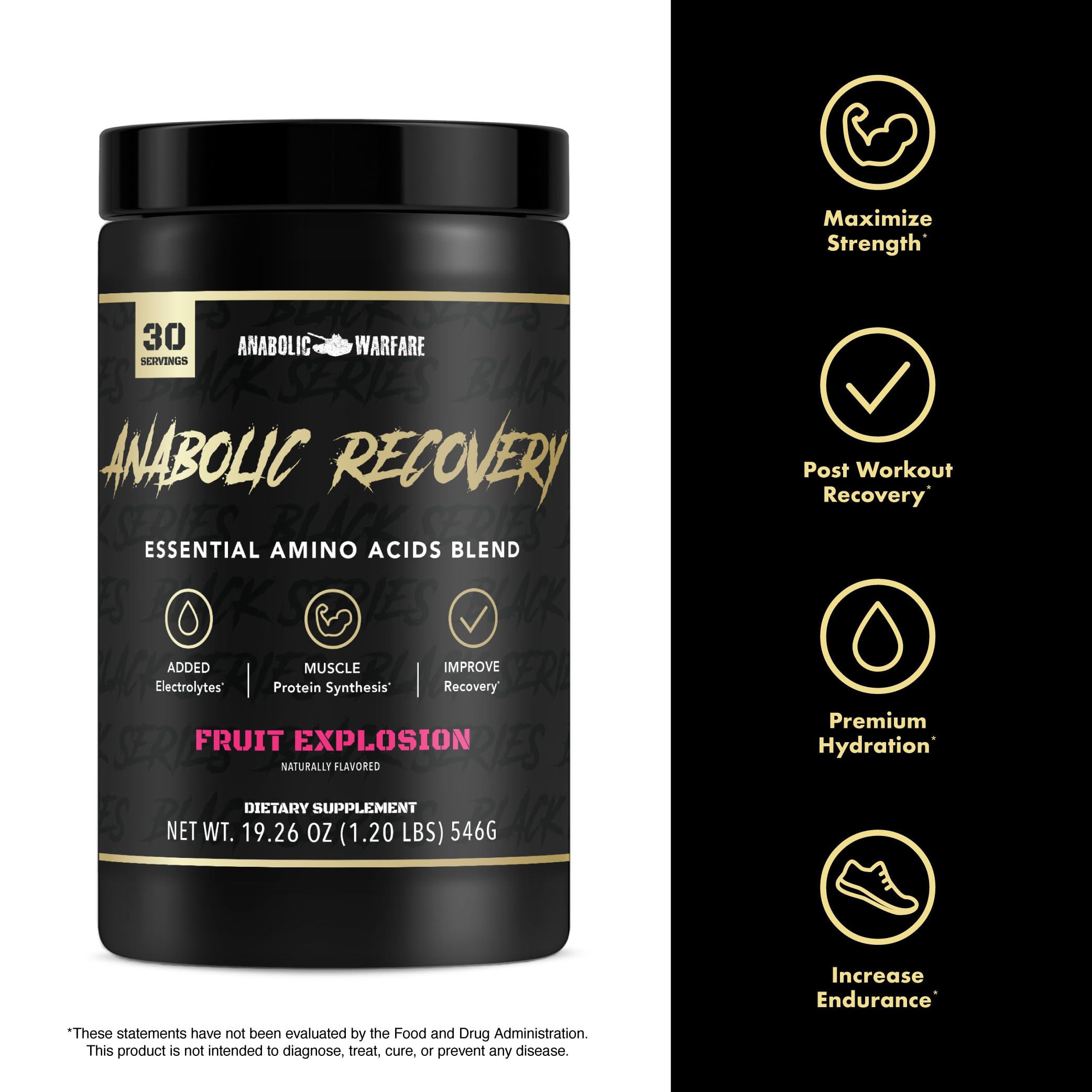 Anabolic Warfare Anabolic Recovery betaine anhydrous per serving — supports performance.