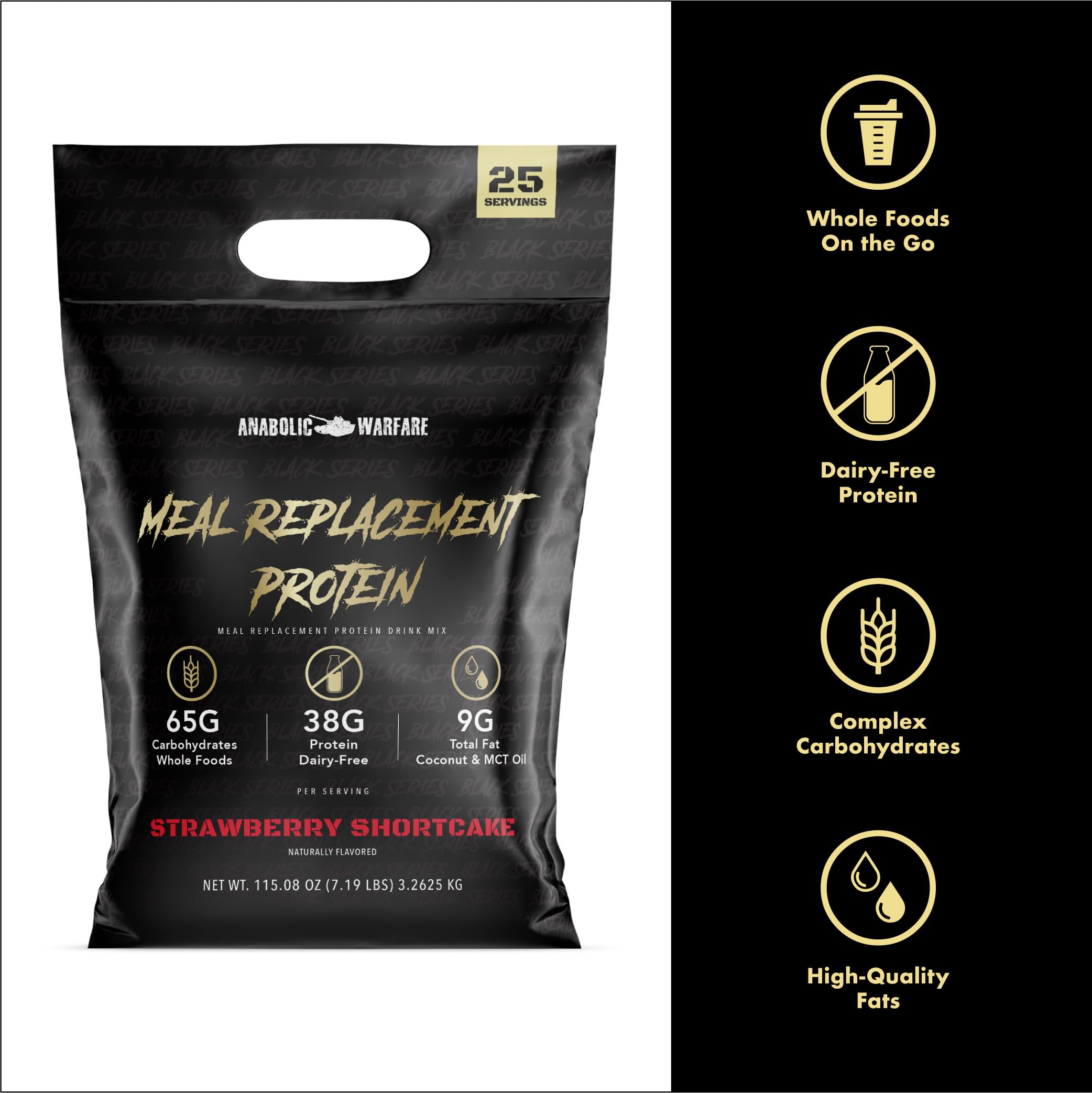 Anabolic Warfare scoop demonstrates 38g protein per serving