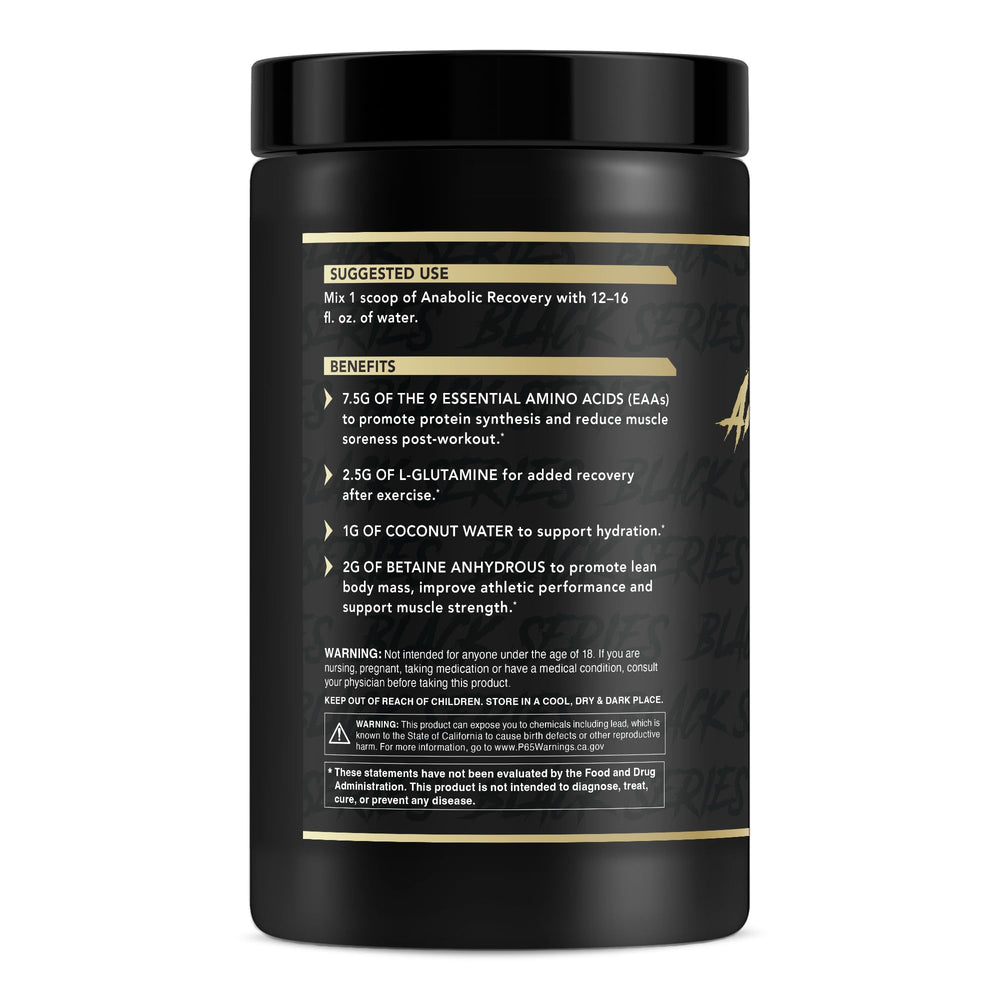 Anabolic Warfare Post-workout recovery essentials scoop — easy-to-mix formula for efficient post-workout refuel.