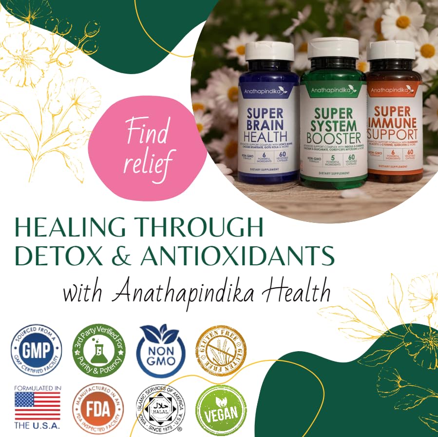 Anathapindika Health Baikal Skullcap detail signaling diverse botanical support.
