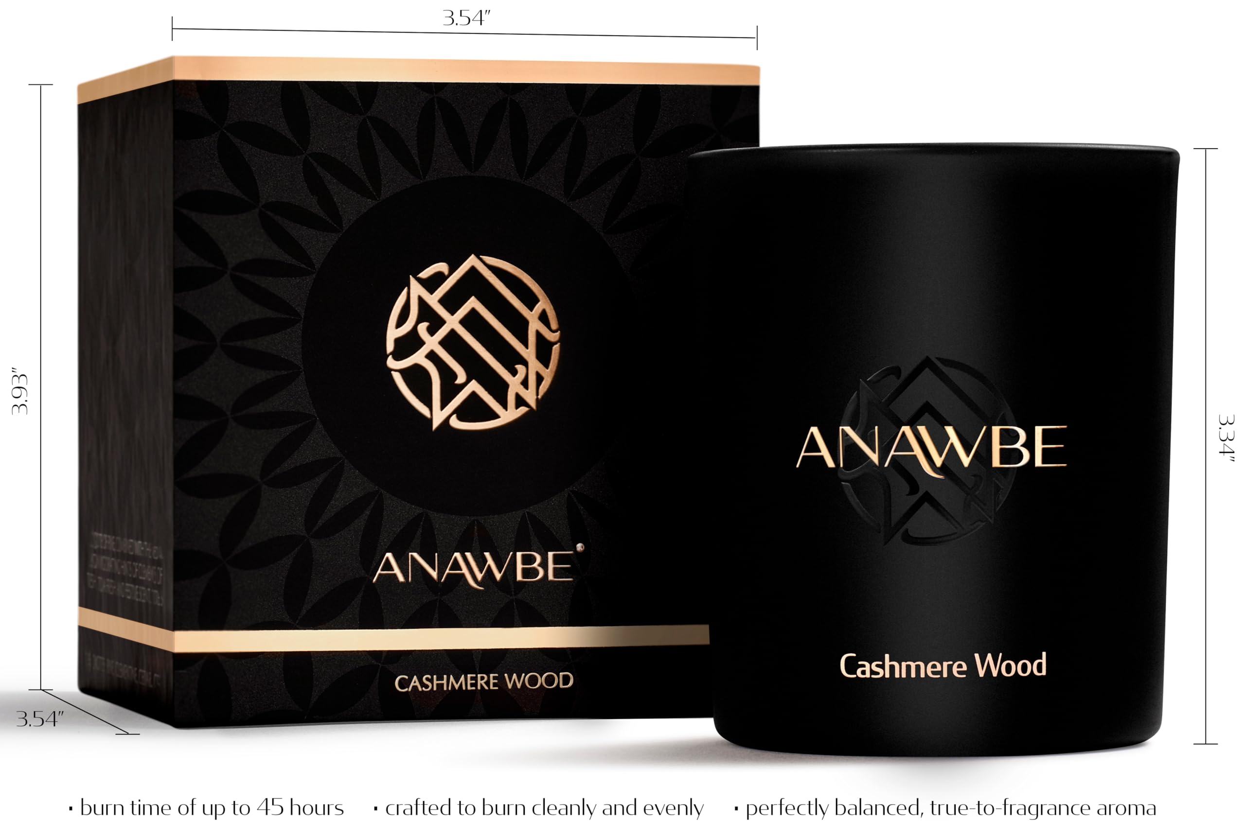 ANAWBE 45-hour burn capability promises long-lasting ambiance.