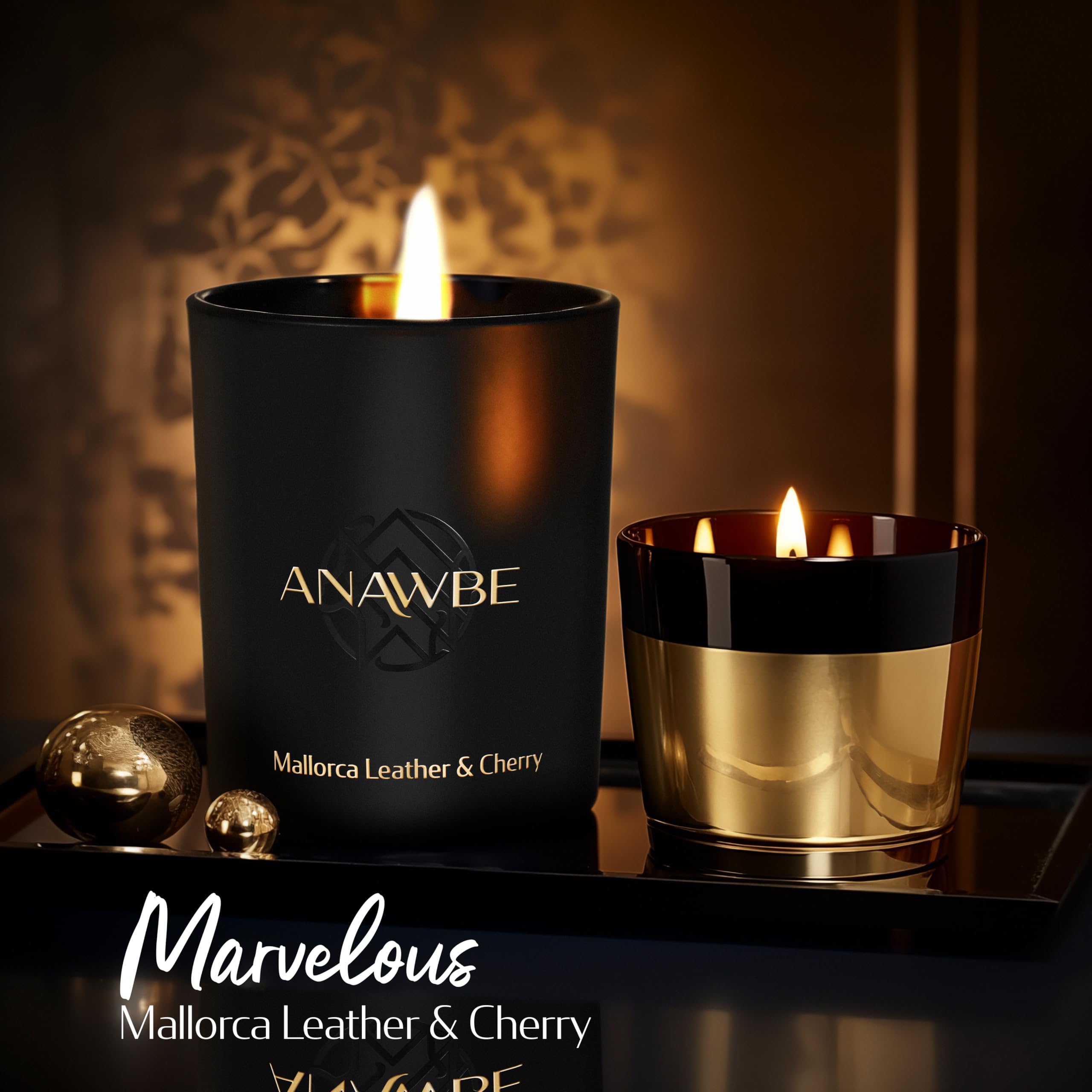 ANAWBE Mallorca Leather &amp; Cherry notes highlighted with vanilla hint for depth.