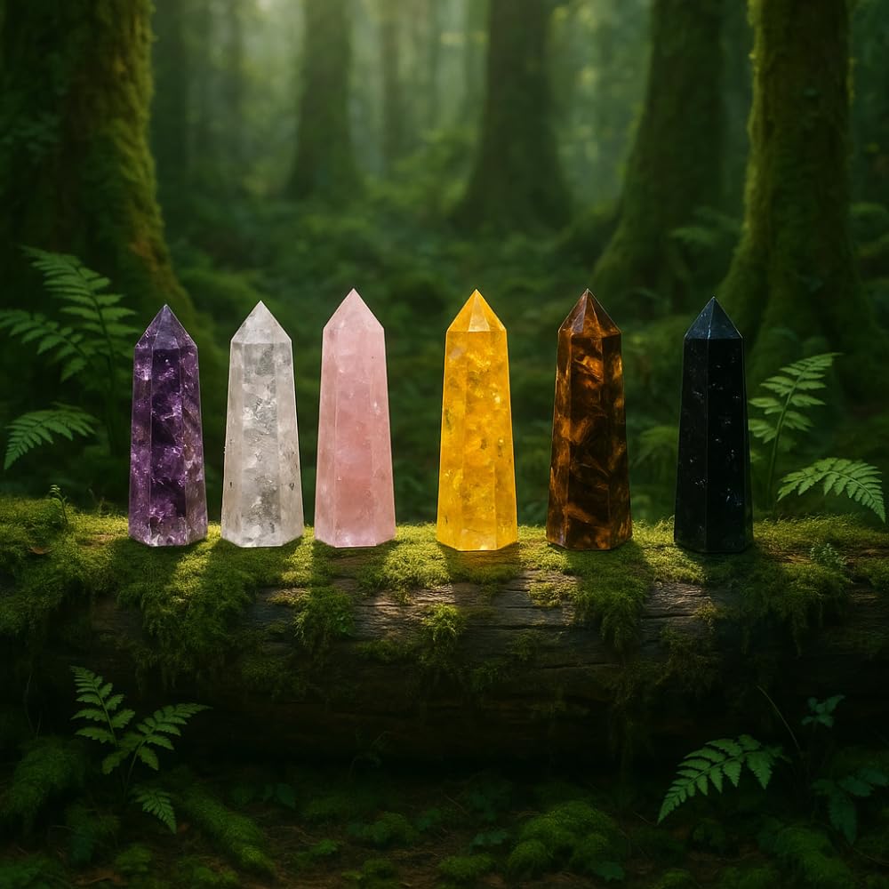 Anaya Agate crystal wand citrine for energy and focus.