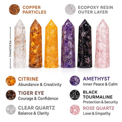 Anaya Agate crystal wand tiger's eye for grounding and intention.