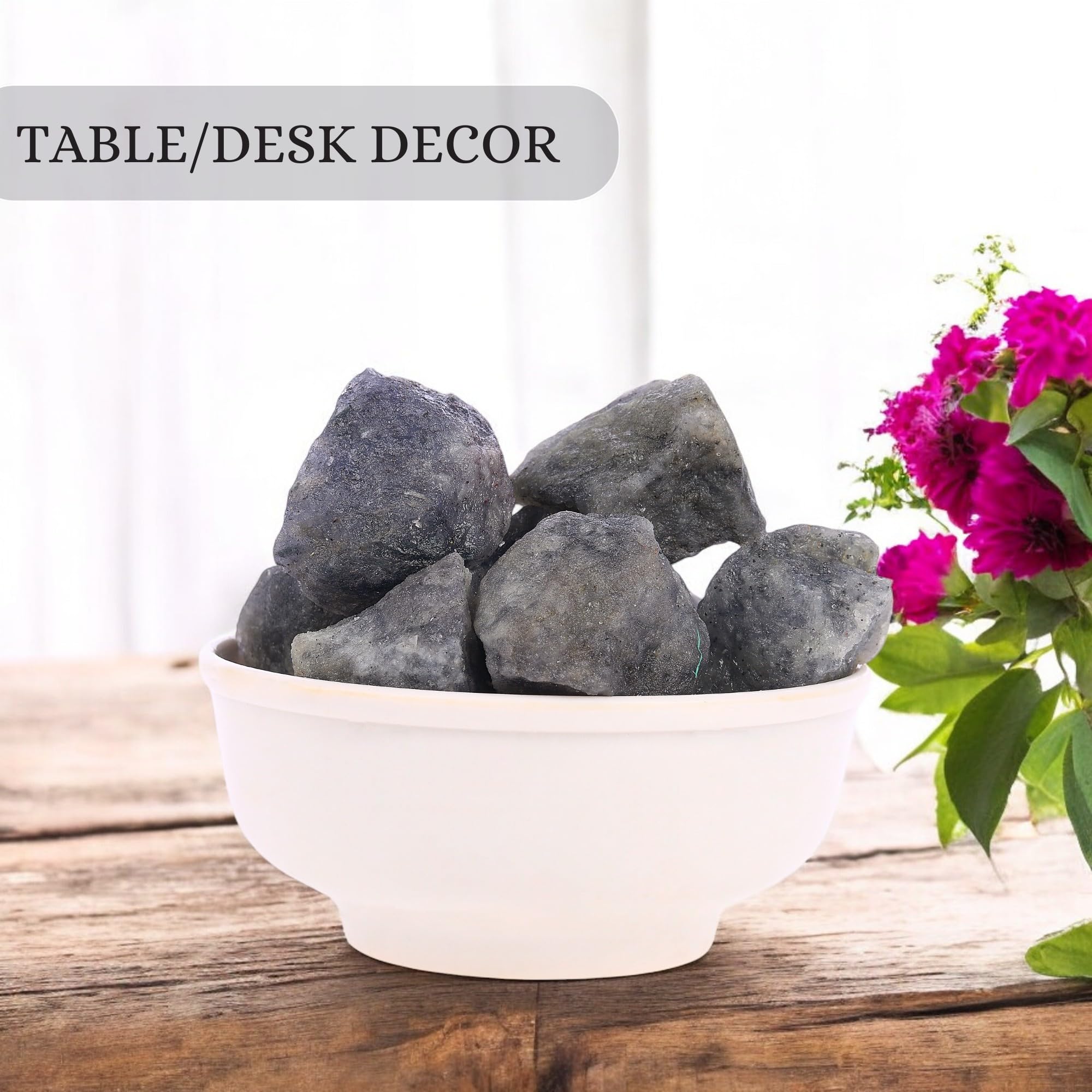 ANAYA AGATE decor-friendly rough stone elevates meditation spaces with natural beauty.