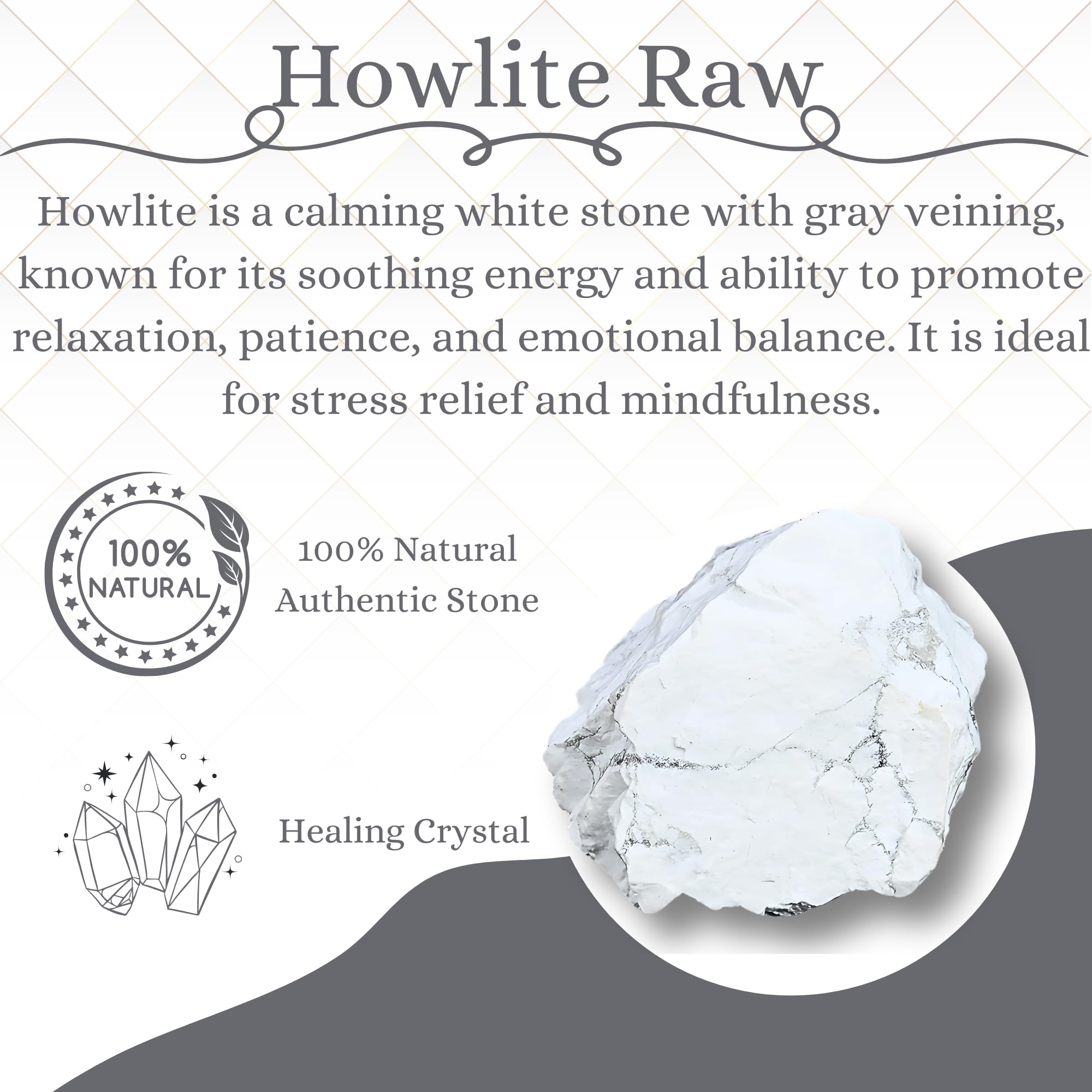 ANAYA AGATE Howlite authenticity card included with each piece for reliable verification.