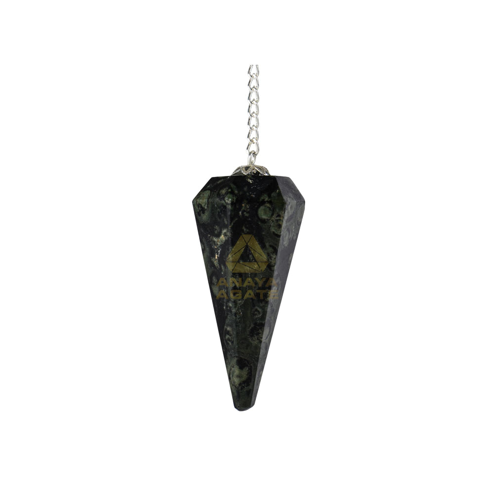 ANAYA AGATE kambaba jasper pendulum hexagonal cut for precise divination
