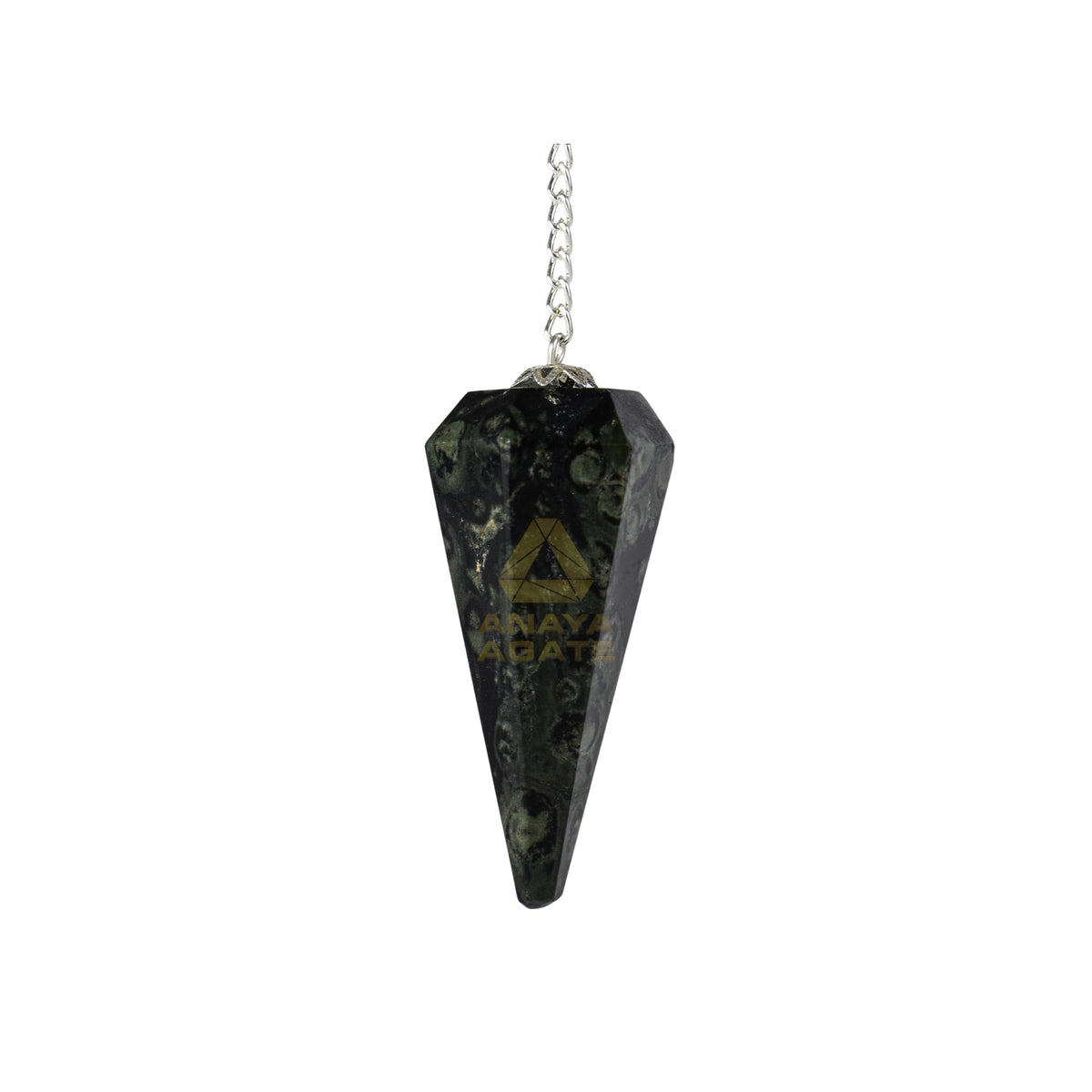 ANAYA AGATE kambaba jasper pendulum hexagonal cut for precise divination