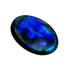 ANAYA AGATE Labradorite worry stone front view for calm focus during meditation