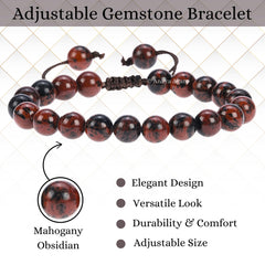 ANAYA AGATE Mahogany Obsidian bracelet packaging shown as gift-ready