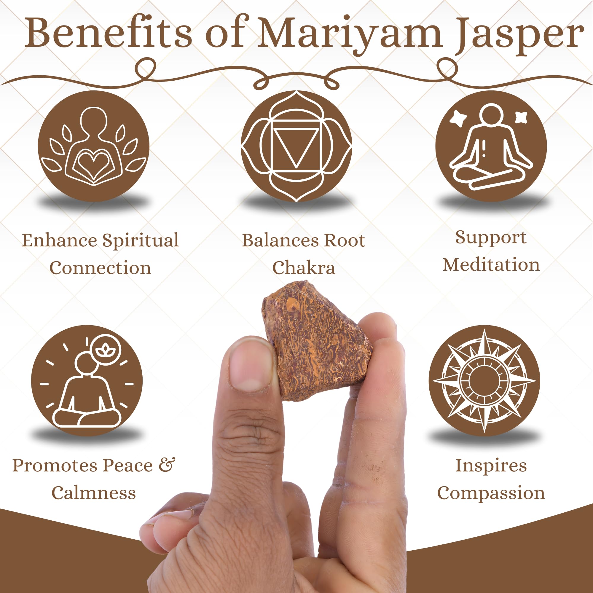 ANAYA AGATE Mariam Jasper for polishing and tumbling in DIY projects.