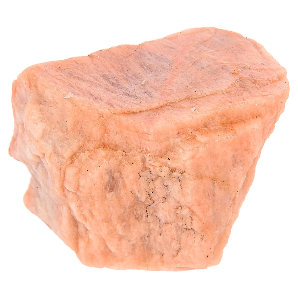 ANAYA AGATE Peach Moonstone rough stone highlights natural iridescence for home decor.
