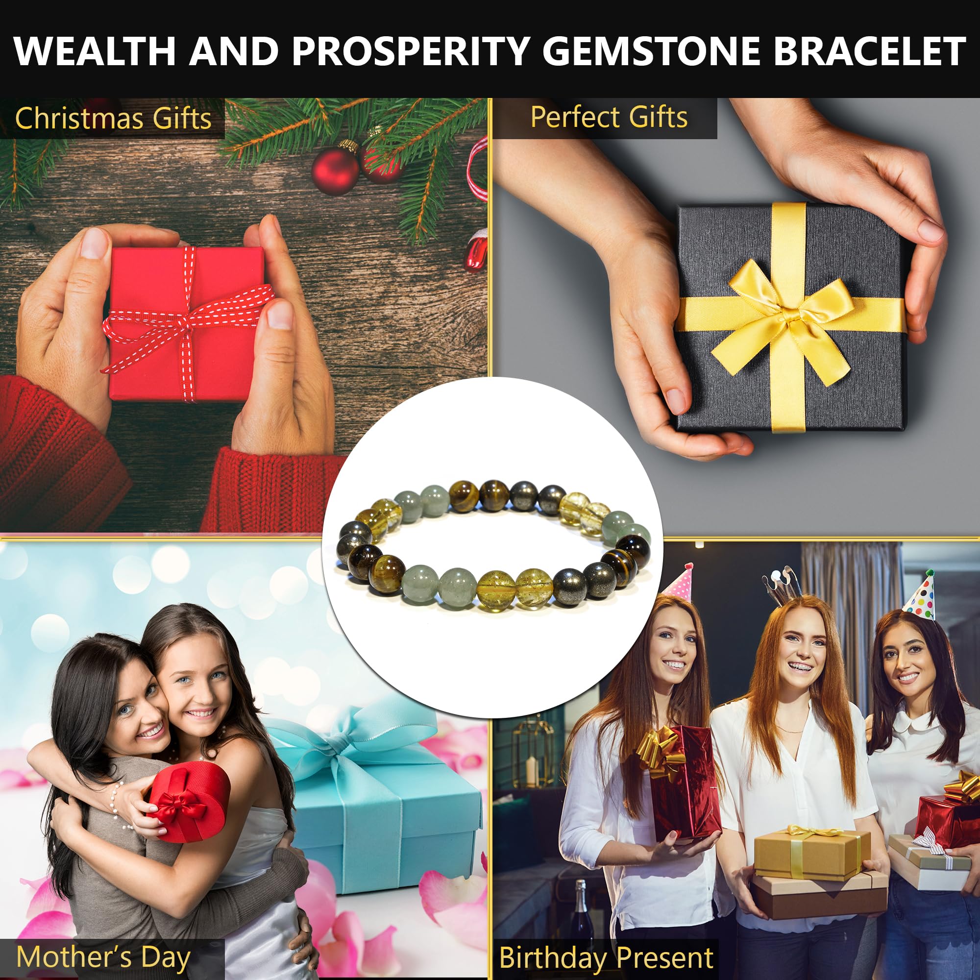Pulsera ANAYA AGATE diseño unisex para hombres y mujeres