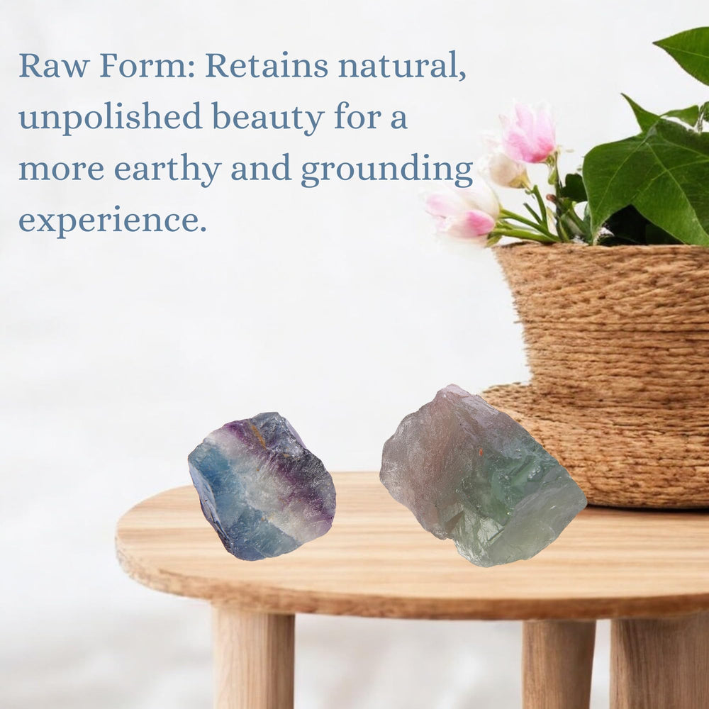 ANAYA AGATE Rainbow Fluorite velvet pouch keeps stones organized and gift-ready.