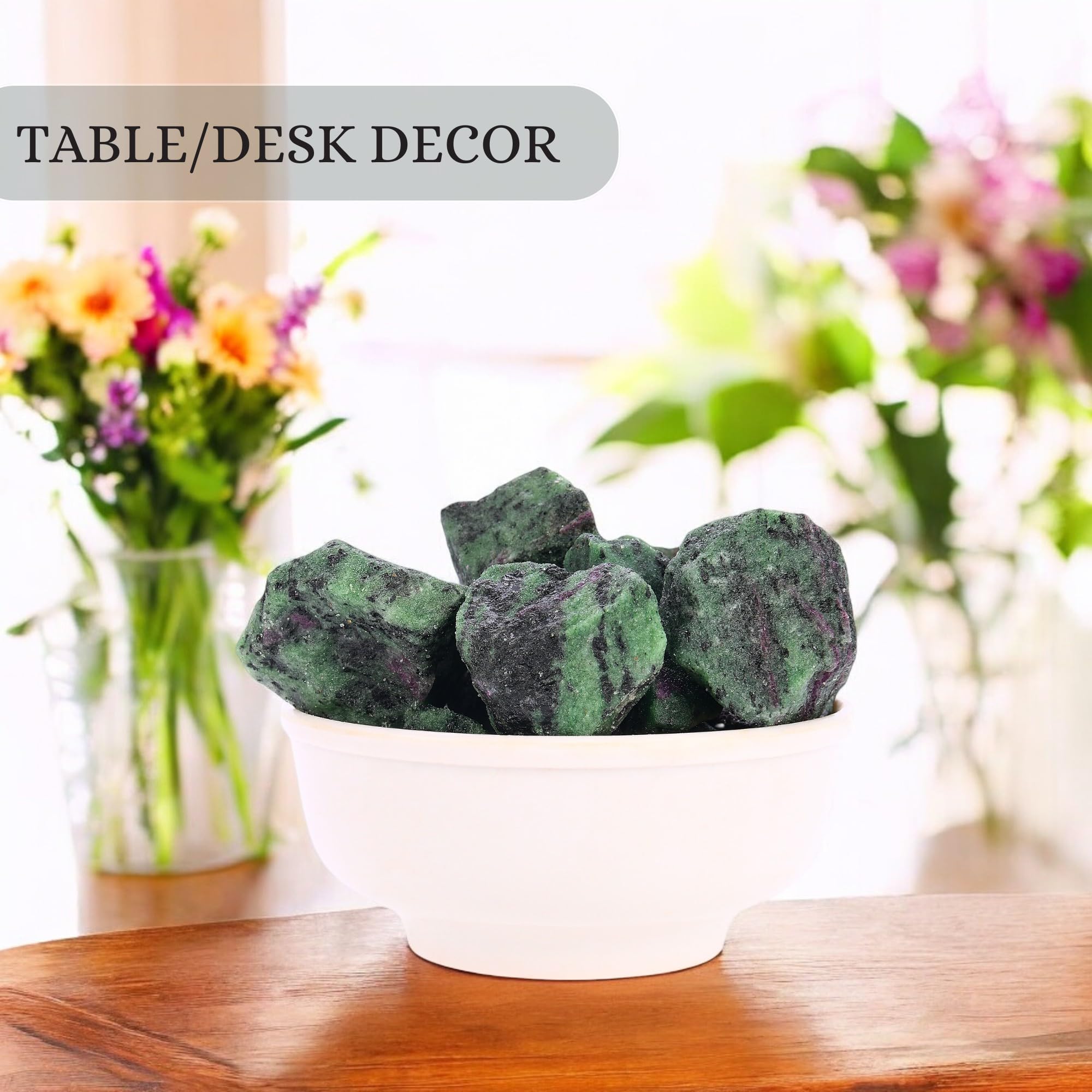 ANAYA AGATE Ruby Zoisite natural crystal display accent for meditation or altar