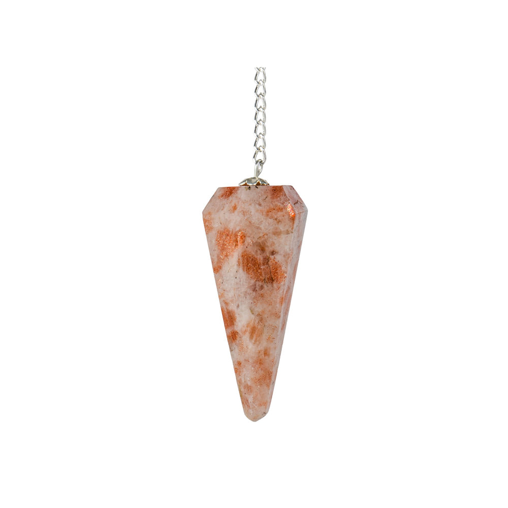 ANAYA AGATE sunstone pendulum close-up for dowsing and reflection