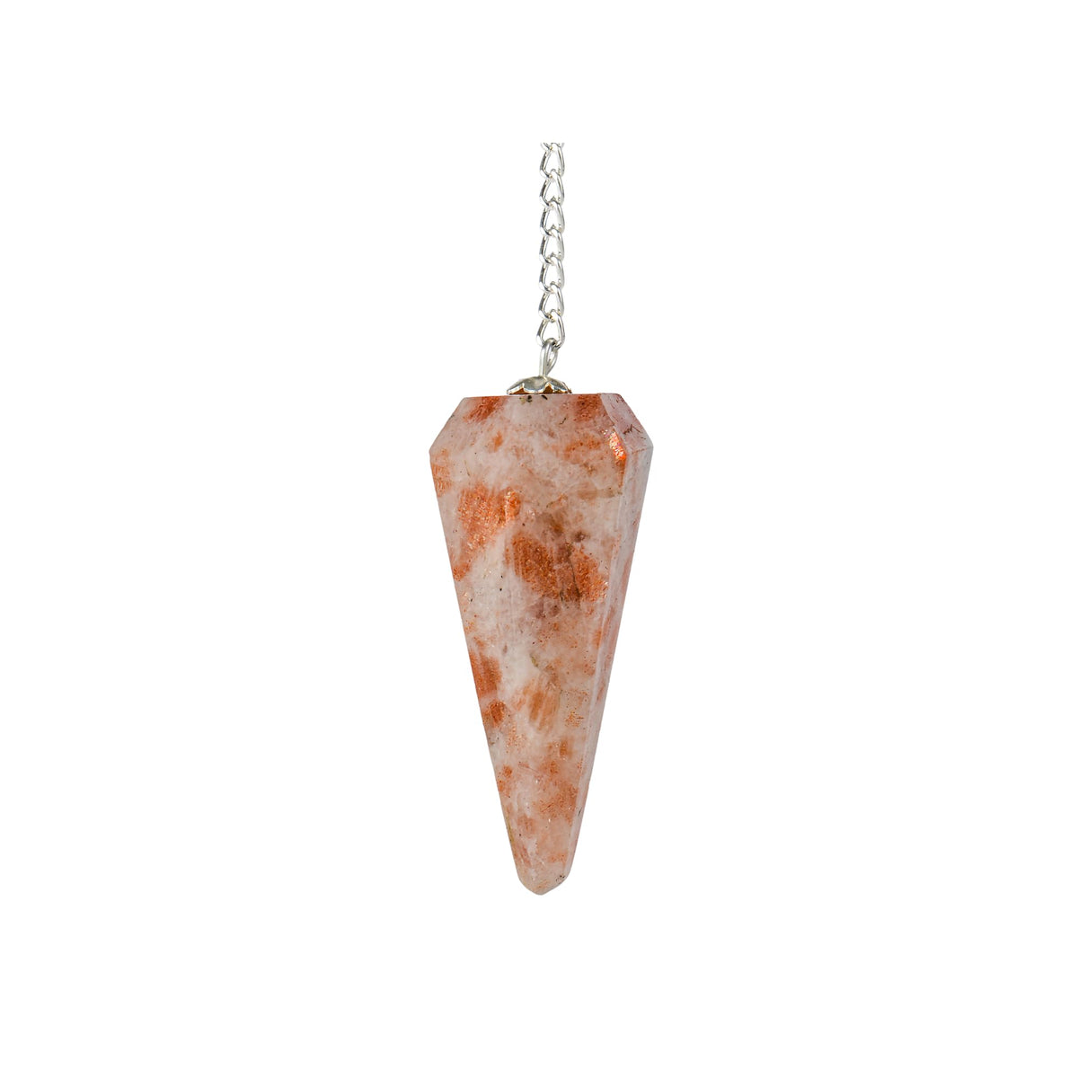ANAYA AGATE sunstone pendulum close-up for dowsing and reflection